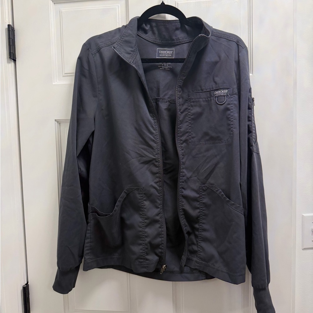 Cherokee Lightweight Shirt Jacket in Charcoal